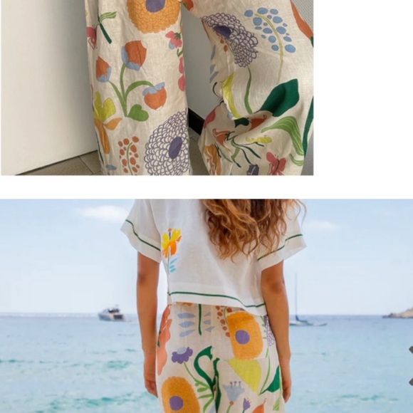 VRG GRL Mid Sómmer Linen Pants- NWOT - Picture 3 of 3